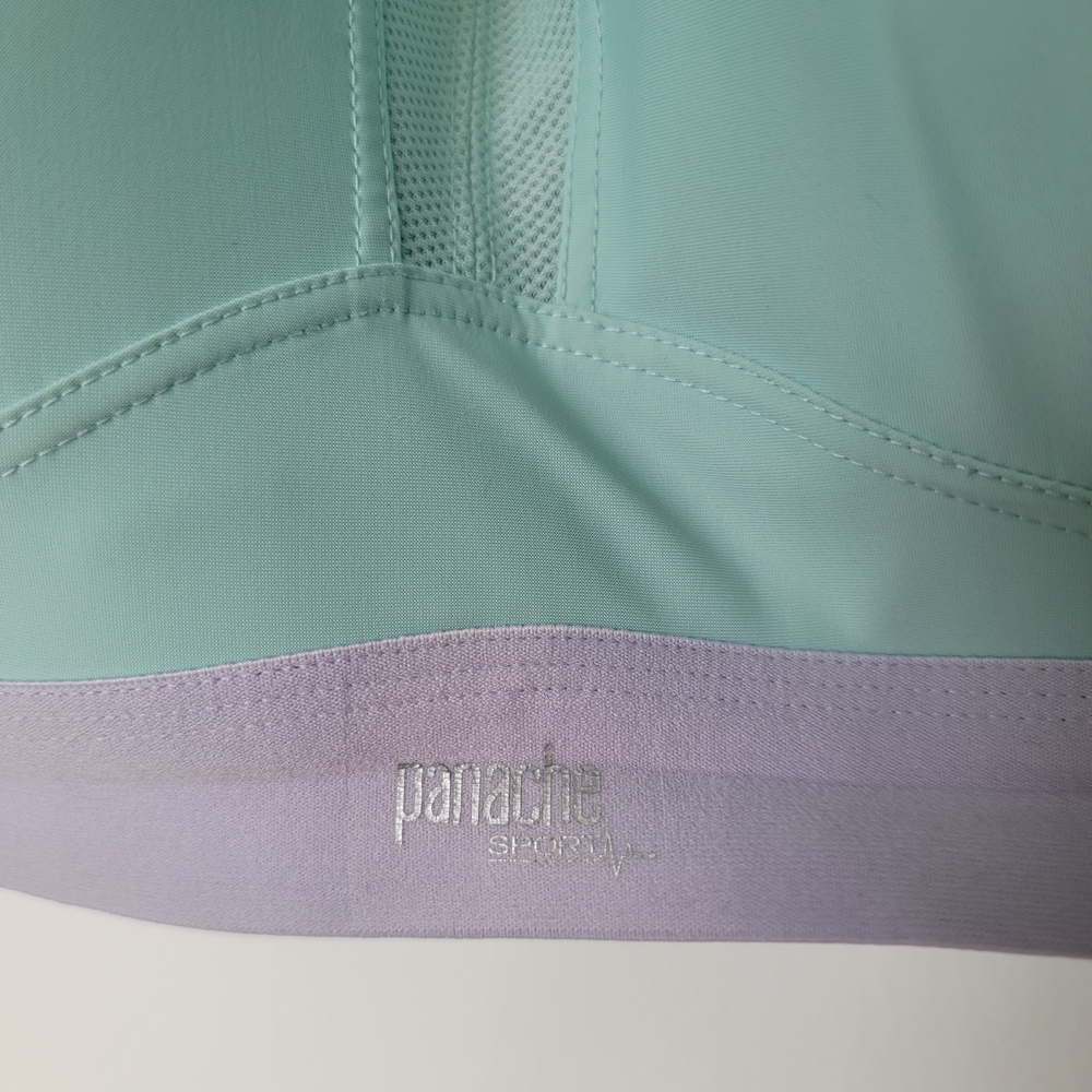 Panache Aqua and Lavender Sports Bra Size 40 - Picture 3 of 8